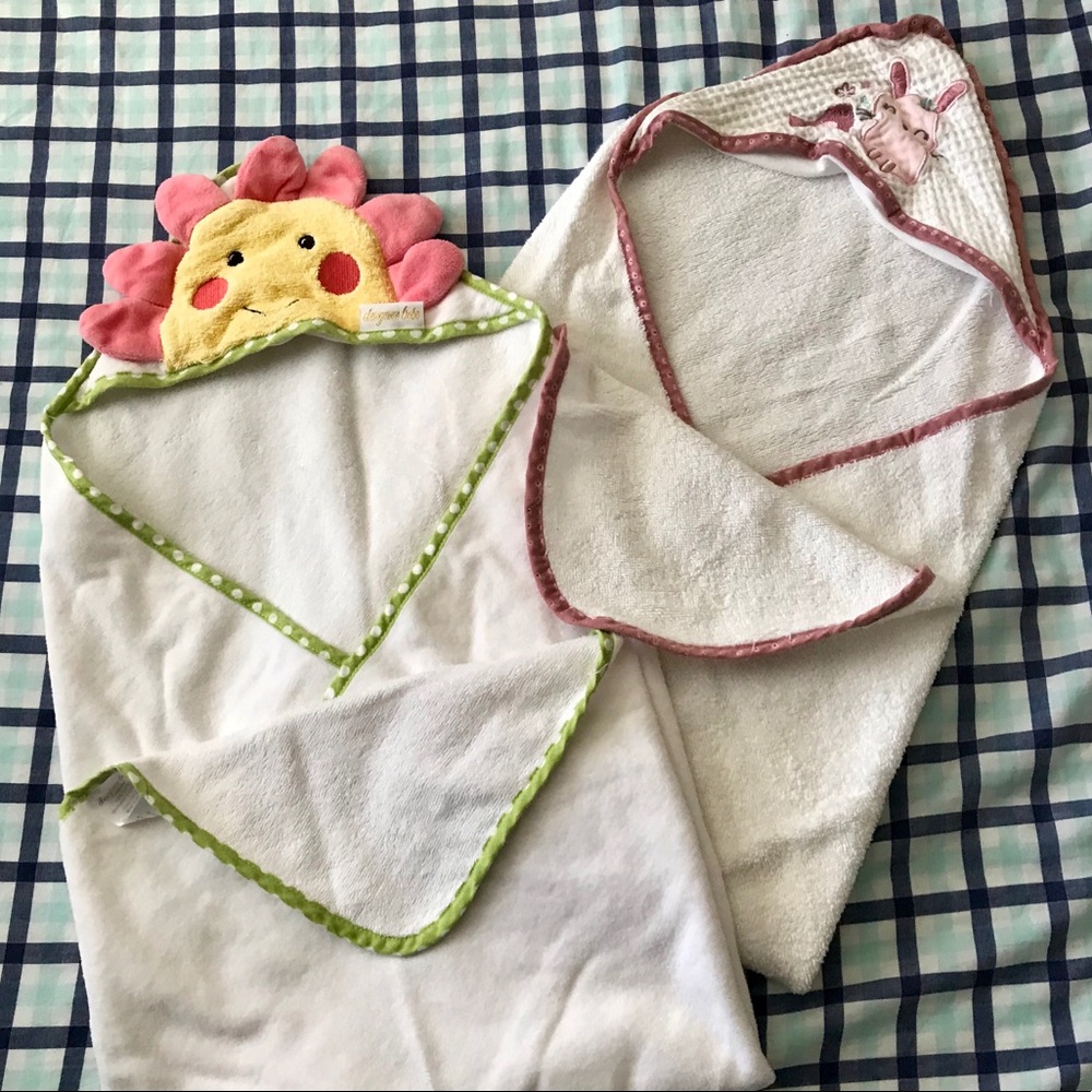 Baby Hooded Bath Towel Bundle - EUC